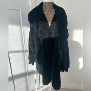 Faux Fur Jacket with Hood